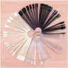 False Nails Nail Tips Color Card Practice Display Tools Transparent White Buckle Ring Manicure Art Tool 50pcs/1Set Drop Delivery Hea Dhhjo