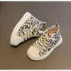 First Walkers 12.5-19cm Fashion Kids Sneakers Boots Suede Leopard Girls Boys Sports Shood Shool