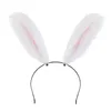 Bandane Fascia Orecchio Capelli Copricapo di animali Orecchie Costume Cosplay Prop Peluche Pasqua Partyhoop Fascia per capelli pelosa Fai set