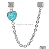 Charms Hapiship Original Design Sweet Romantic Heart Chain Link Italian Charm Fit 9Mm Bracelet Stainless Steel Making Jewelry Dj285 Ot7Re