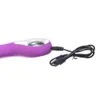 Kosmetyki różdżka masażer 10 prdkoci silikonowe USB Akumulator Wodoodporny G Spot Wbratory Potny Erotyczne Clit Wibrator Sexy Zabawki dla kobiet