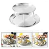 Teller mit Meeresfrüchten, Meeresteller, Snack, Dessert, Abendessen, Küchenhelfer (Silber), japanisches Geschirr-Set
