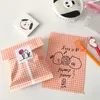 Decorazioni natalizie Sacchetti di carta in stile coreano Sacchetto di popcorn Scacchi Scatola di caramelle Regalo regalo Imballaggio di nozze Arancione St