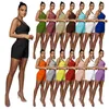 Trajes de mujer 15 colores Traje corto Chaleco de mujer y pantalones cortos con cordón Mujer Joggersports Uniformes de fitness Fábrica Artículo a granel al por mayor