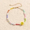 Pendant Necklaces FFLACELL Ins Beach Ethnic Style Fashion Beaded Colorful Acrylic Imitation Pearl Women Holiday Necklace