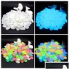 Décorations De Jardin 500 Pcs Glow In The Dark Cailloux Lumineux Pour Allées Plantes Aquarium Décor Pierres Fish Tank Décoration Drop Deli Dhvsn