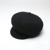 Berets Fashion Plain Octagonal Cap Ladies Hats Autumn Winter For Women Casual Wool Hat British Retro Beret Painter Caps