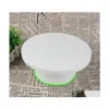 Bakgebakgereedschap plastic draaitafel cake decoratietafel hoge precisie drop levering home tuin keuken eetbar bakware dhg4e