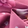 Vorhang Rosa Blume Verdunkelungsvorhänge für Mädchen Schlafzimmer Wohnzimmer Polyester Stoff Jalousien Küche nach Maß