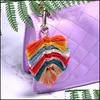 Charms Bohemian Nappa Ciondolo in poliestere fatto a mano Borsa fai da te Portachiavi Portachiavi Colorf Pendenti di moda per la creazione di gioielliCharms Drop Deliver Otuta