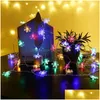 Christmas Decorations Led Curtain Window Snowflake String Fairy Lights Waterproof Decor Wedding Year Garland 2 Drop Delivery Home Ga Dhoph
