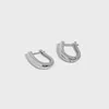 Hoop örhängen Huggie 925 Sterling Silver Gold Ovals Plain Huggies Piercing Hoope Earring Clips 2023 Wedding Jewelry Pendienteshoop