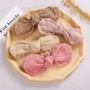 إكسسوارات الشعر BABY BOWKNOT ORGENG EARS أقواس عقدة العمامة مرنة التفاف رأس الفرقة للأطفال الصغار