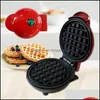 Andere keuken eetbar mini elektrische wafels maker 110v220v bubble ei cake oven ontbijt liefde hartvormige wafel eu us uk pl dhetk