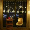 Christmas Decorations Curtain Fairy String Light LED For Home Garland Xmas Valentines 2023 Navidad Ornament Gift