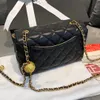 Channel counter bag new product lambskin is suitable for the cuteness of women all over world chain brand designer Metal ball design CrossbodyH