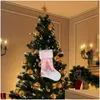 Рождественские украшения украшения носки изящные узоры люминесцентные винтажные
