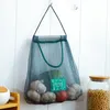 Sacs de rangement 2023 maille filet réutilisable suspendus fruits légumes ail oignon organisateur maison creux sac à ordures pour cuisine