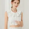 Bow Ties Style 2023 Shirt Fake Collar For Women Detachable Collars Blouse Lapel Removable False