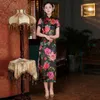 エスニック服プラスサイズ4xl 5xl 6xl中国のqipaoクラシック女性伝統的なチョンサムオリエンタルブライドウェディングドレスイブニングパーティースリム