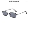 Sunglasses Luxury Women Brand Designer Vintage Rectangle Sun Glasses UV400 Fashion Lentes Mujer