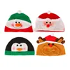 Christmas Decorations Year Red Santa Hat Winter Warm Children Cartoon Soft Cute Party