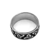 Anéis de casamento por atacado Celtic Nó anel Jóias de aço inoxidável Moda de moda claddagh Menino Mulheres Presente SWR0808A