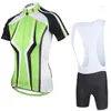 Racing Jackets Women Short Sleeve Ciclismo Bike Jerseys Cycling Polyester Quick Dry Pro Apparel Green Ropa Mujer Size XS To 6XL