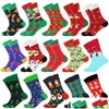 Christmas Decorations Tree Snow Elk Gift Cotton Happy Socks Autumn Winter Men Funny Year Santa Claus Drop Delivery Home Garden Festi Dhtfs