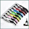 Openers Wine Opener Stainless Steel Corkscrew Knife Bottle Cap Tainless Candy Color Mtifunction Drop Delivery Home Garden Kitchen Din Dhbtg