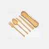 Dinnerware Sets 4Pcs Wheat Straw Portable Tableware Set Knife Fork Spoon Chopsticks Student Outdoor Travel Gift Cutlery