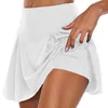 Running Shorts Women Sexy Tennis Skirts Jogging Sports Yoga Skirt Badminton Anti Exposure Fitness High Waist Gym Double