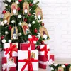 Christmas Decorations 100Pcs Decoration Kraft Paper Tag Label With Rope Tree Hanging Card Vintage Party Supplies Drop Delivery Home Dho2P