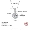 Collane con ciondolo con diamanti Moissanite per donna Catena di lusso in argento sterling 925 gioielli da sposa ghiacciati di tendenza