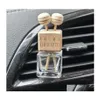 Huiles essentielles Diffuseurs 1 voiture par bouteille Pendre Placeur Air Faiilles d'air Hanging Verre Verre Décoration Huile Diffuseur Inventaire Drop Deli DH7QM