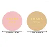 Jewelry Pouches Pink Paper Gold Foil Thank You Sticker Roll For Supporting My Business Seals Labels 500pcs/roll Round Scrapbooking