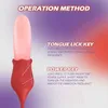 Секс-игрушка Массажер Licklip Tongue Rose Вибраторы Лизание яйца G Spot Соска Массаж влагалища Стимулятор клитора Анальные игрушки для женщин Подарок