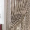 Gardin europeiska gardiner för vardagsrum jacquard fönsterpanel tyg sovrum anpassad skuggning