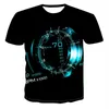 Heren t shirts 2023 kleding aangepaste 3d klok printing t-shirt mode korte mouw shirt street style s-6xl