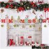 Christmas Decorations Pendant Letter Sign Oranmental Wood Xmas Tree Hanging Ornaments Indoor Decorationchristmas Drop Delivery Home Dhanl