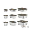 Conjuntos de utensílios de jantar aço inoxidável lanche de lanche para utensílios de tabela de tabela de alimentos para piqueniques de armazenamento de armazenamento refrigerador fresco bento bento dhpnx