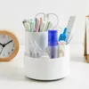 Storage Boxes Pen Holder Great Compartment INS Style 360 Degree Rotatable Divided Brush Cup For Home