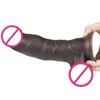 Brinquedo sexual massageador dupla camada de silicone líquido prepúcio vibrador para anal preto enorme brinquedos sexuais macios mulheres y ferramentas femininas