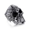 Cluster Ringe Vintage Männer Punk Rock SKL Edelstahl für Weihnachtsfeier Geschenk Fingerring Zubehör Drop Lieferung Schmuck DH7XE