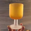 Vinglas 250 ml Vintage Frosted Glass Goblet Whisky Milk Water Cup Praktisk te kaffemugg kreativt dekoration kök drinkware