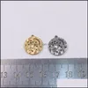 Charms 5Pcs 15Mm Wholesell Stainless Steel High Quality Moon And Star Pendant Diy Necklace Earrings Bracelets Unfading 2 Colorscharm Otc8W