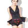 Women's Shapers Women Bodysuit Slimming Corset Padded Push Up Bra Sexy Hollow Underwear Adjustable Waistband Shapewear