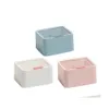 Förvaringslådor BINS BOMOLL PAD BOX Desktop Organiser Dammtät er ABS 2Grid Dispenser för bänkskivor Tresa Balls Dro Dhhm0