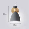 Wandlampen Noordelijke massief houten slaapkamerlicht Moderne macaron LED E27 LAMP Minimalistische studie Woonkamer Pas hoofd binnen verlichting aan