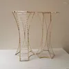 Party Decoration Gold Vases Candle Rack Stand Holders Road blommor Bukett Rekvisita Bord Centerpiece Pillar Wedding Decor